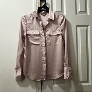 H&M blouse or button down shirt, size XXS, color is like a tan or cream
